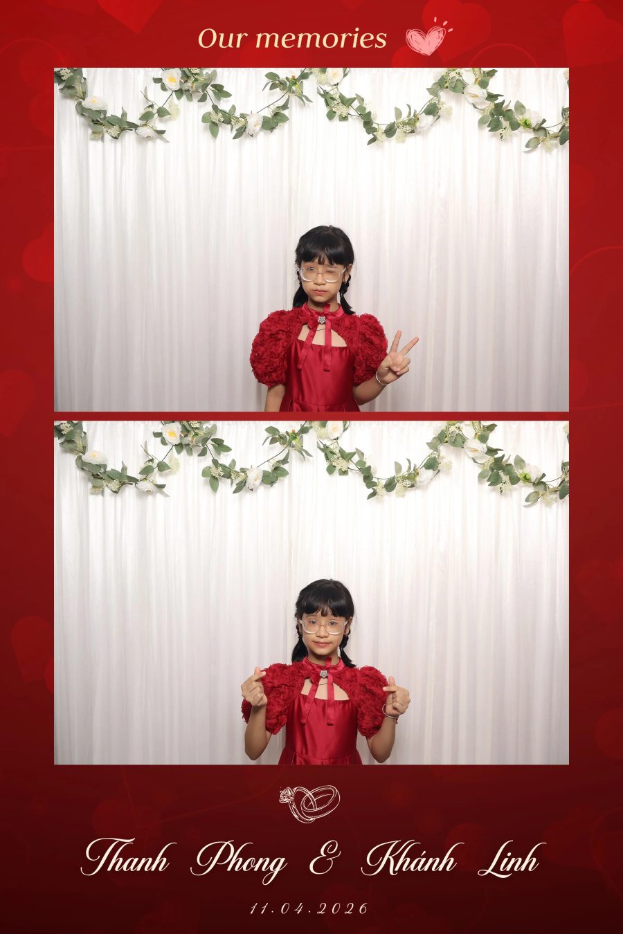 Chupbox Photobooth for Phong & Linh Wedding at Luxury Palace