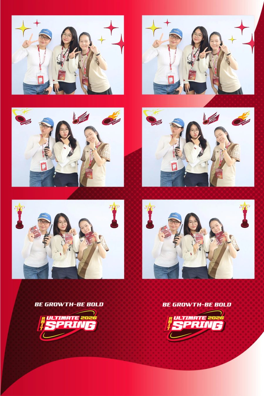 Chupbox Photobooth of RMIT Ultimate Frisbee Club at RMIT university in HCM