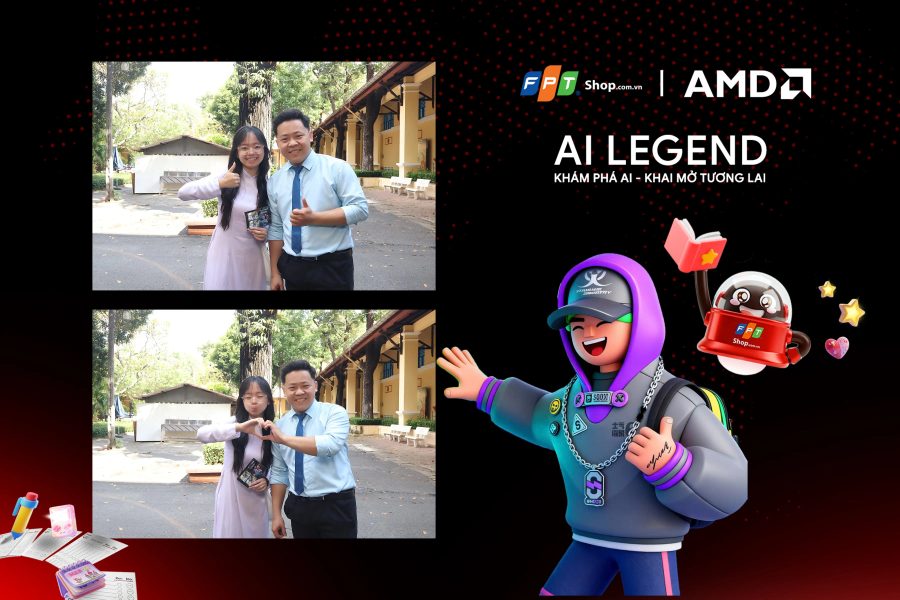 Chupbox Photobooth photo for FPT Shop Event at Nguyễn Thị Minh Khai High School