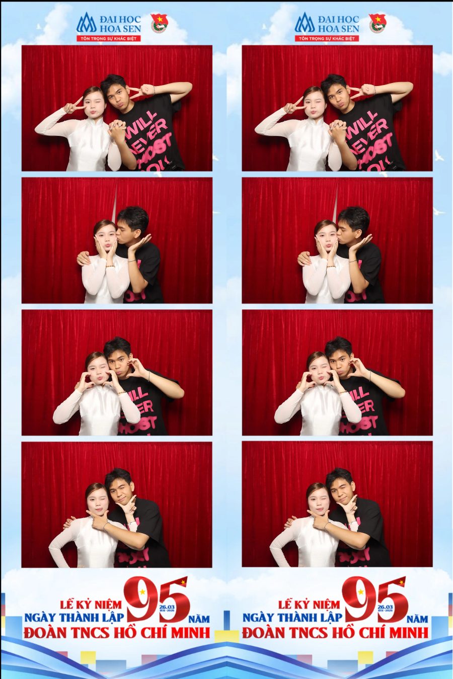 Chupbox Photobooth at Hoa Sen University for the 95th Anniversary of the Ho Chi Minh Communist Youth Union