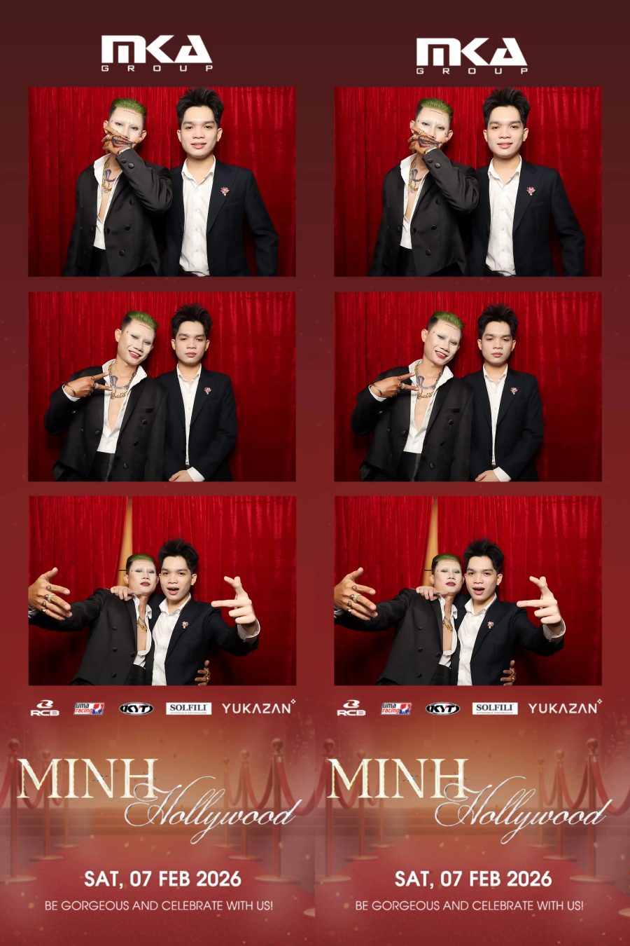 Chupbox photobooth event at hotel equatorial for Year-end party