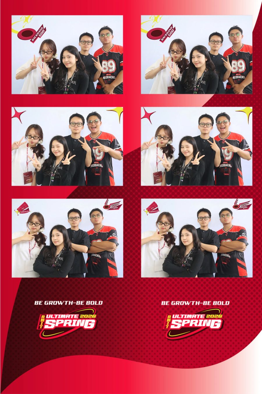 Chupbox Photobooth of RMIT Ultimate Frisbee Club at RMIT university in HCM