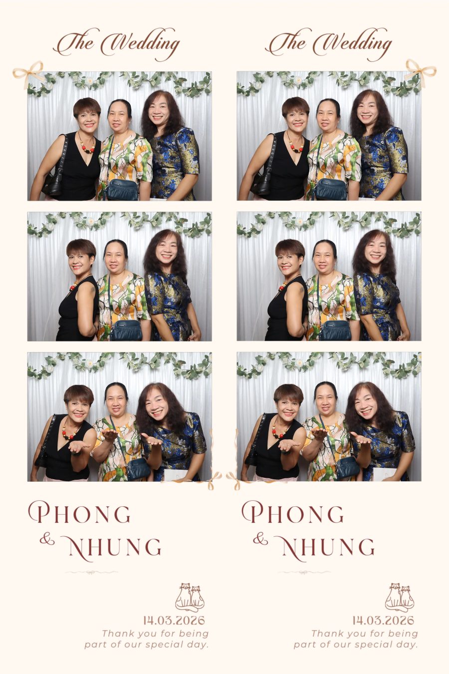 Chupbox Wedding photobooth for Phong & Nhung at Luxury Palace