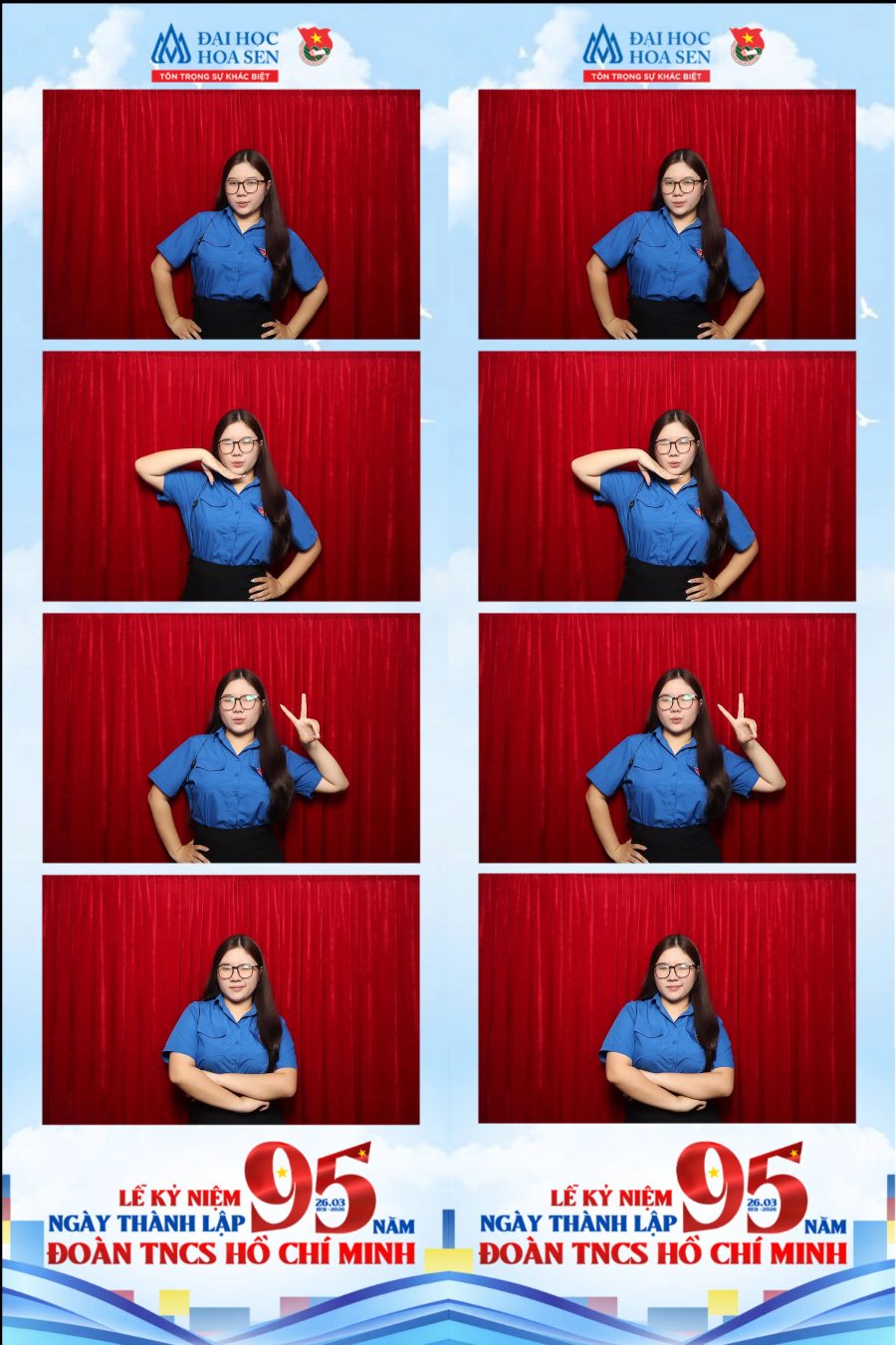 Chupbox Photobooth at Hoa Sen University for the 95th Anniversary of the Ho Chi Minh Communist Youth Union
