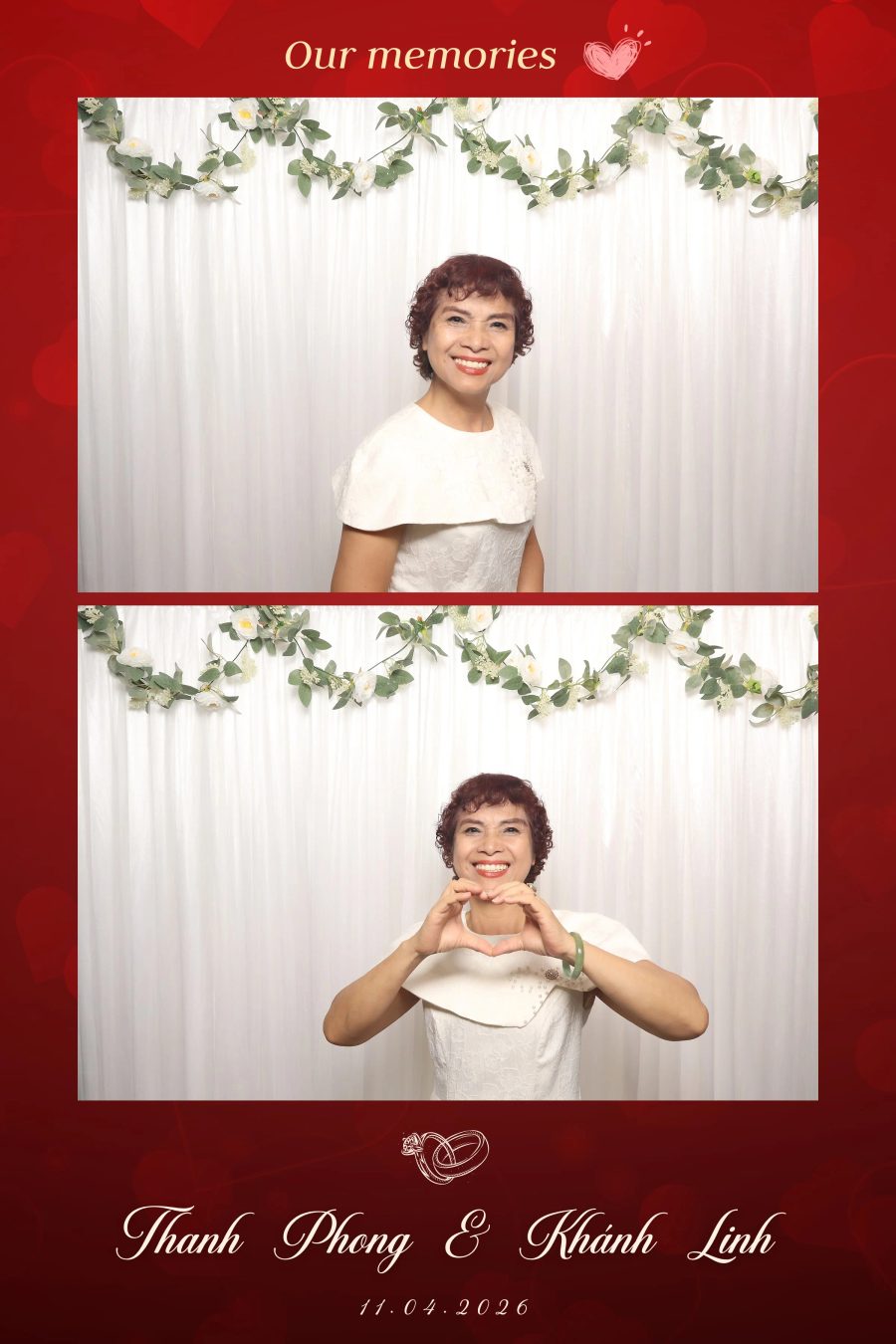 Chupbox Photobooth for Phong & Linh Wedding at Luxury Palace