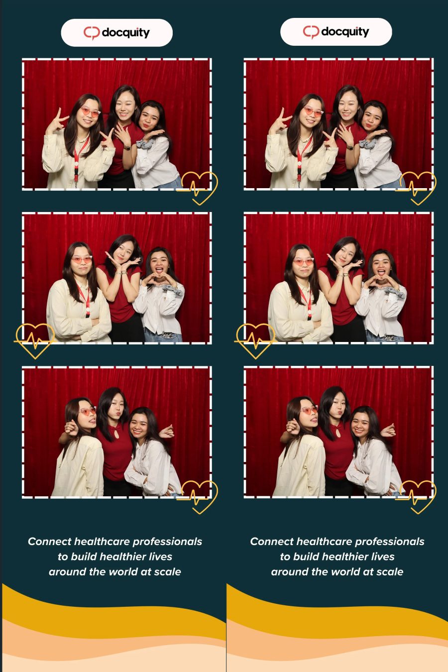 Chupbox Photobooth operation at Docquity company event