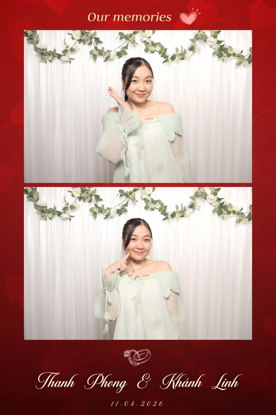 Chupbox Photobooth for Phong & Linh Wedding at Luxury Palace