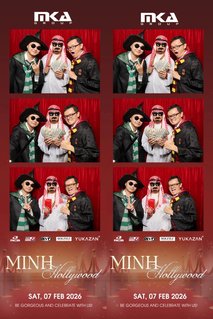 Chupbox photobooth event at hotel equatorial for Year-end party