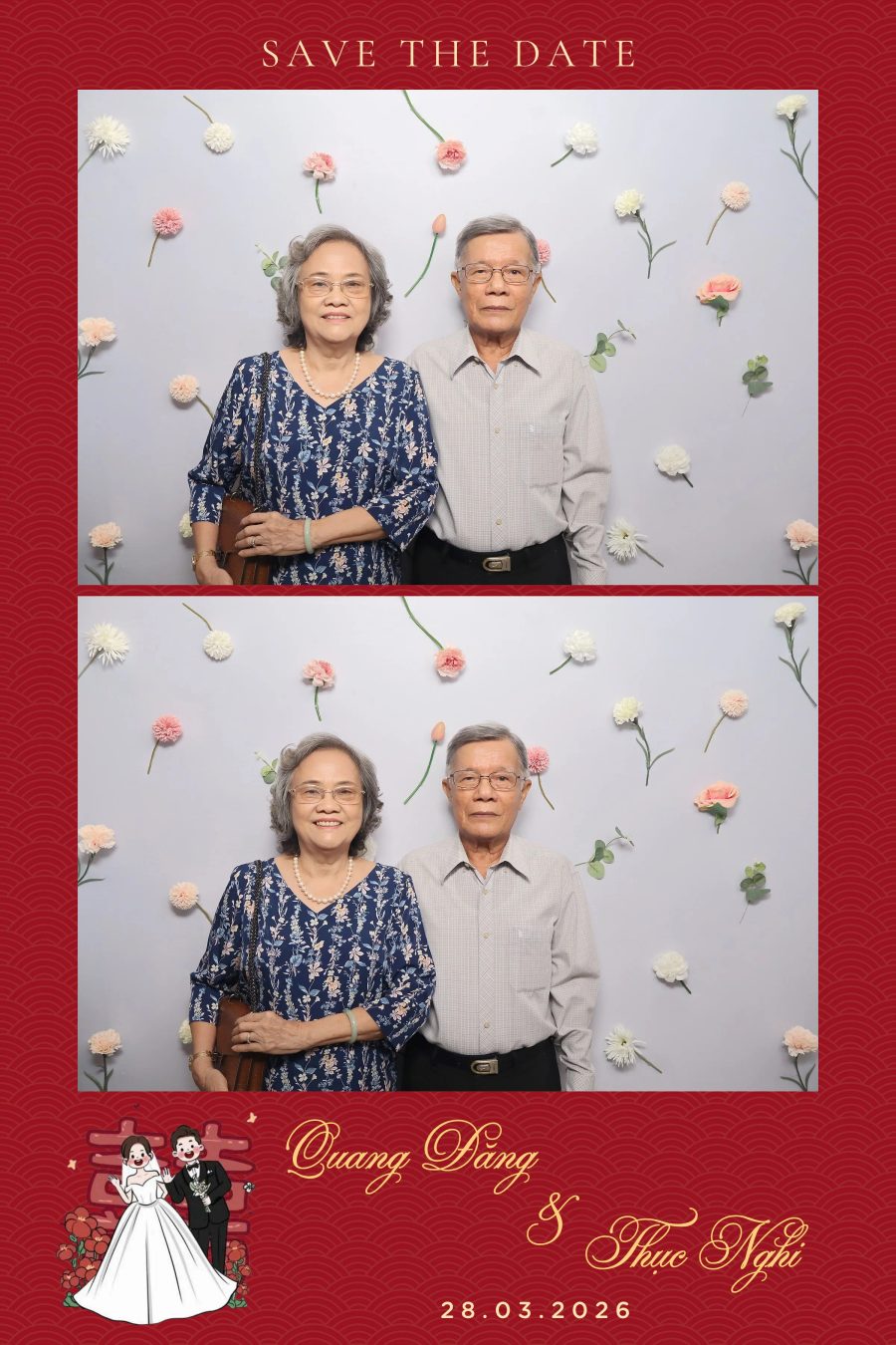 Chupbox Wedding Photobooth for Dang & Nghi at Queen Plaza Ky Hoa