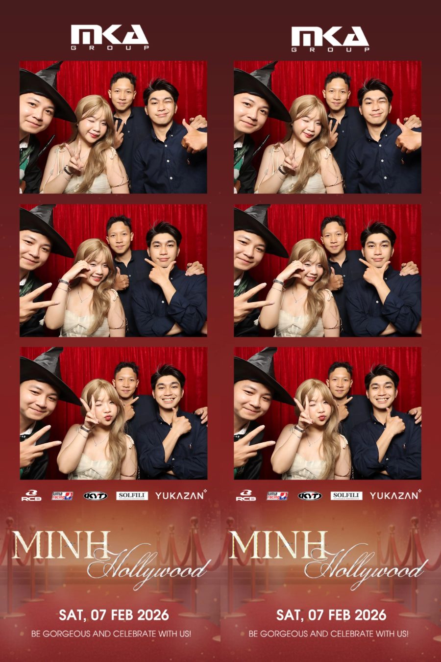 Chupbox photobooth event at hotel equatorial for Year-end party