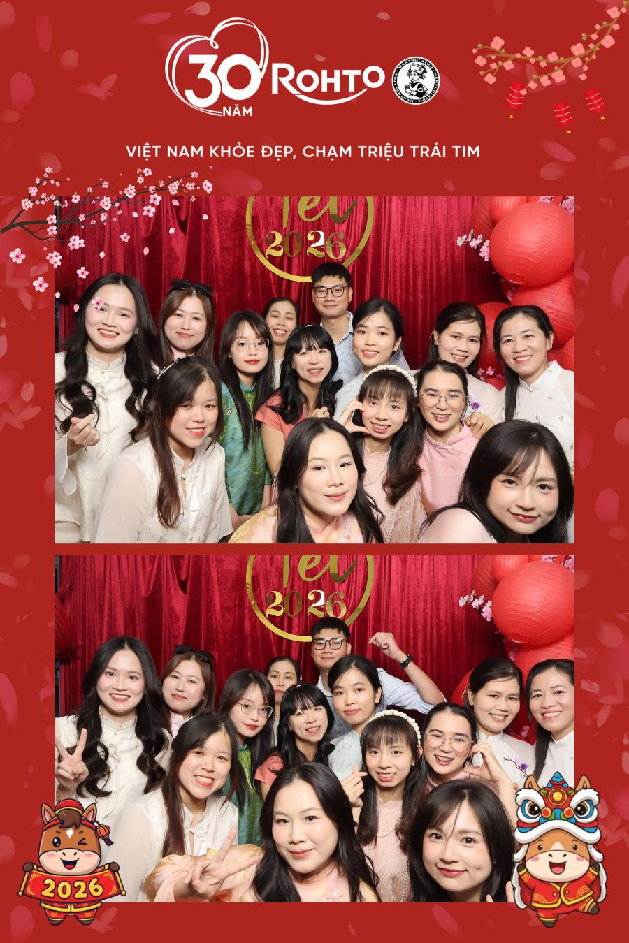Rohto Vietnam Year-end Party with Chupbox Photobooth
