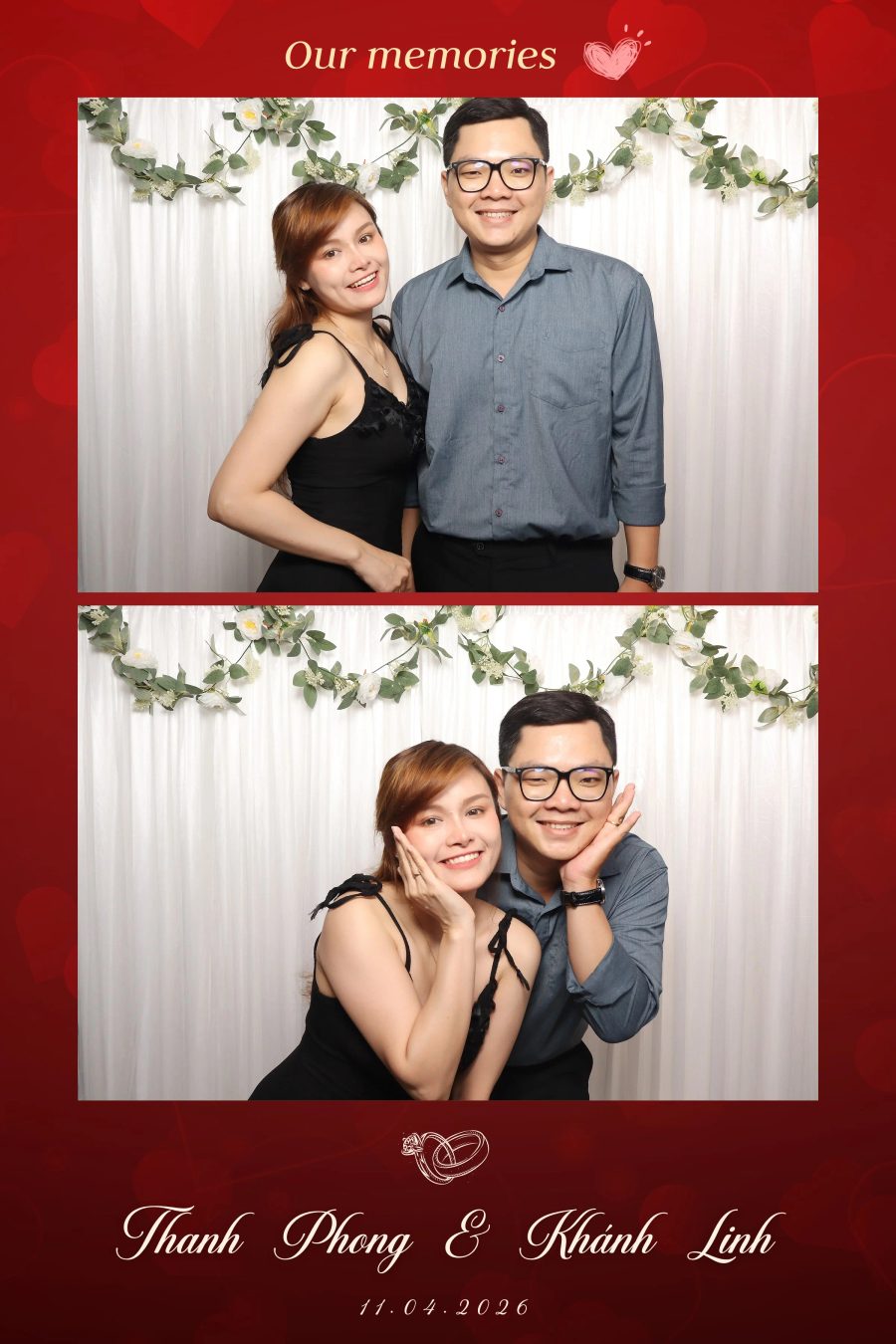 Chupbox Photobooth for Phong & Linh Wedding at Luxury Palace