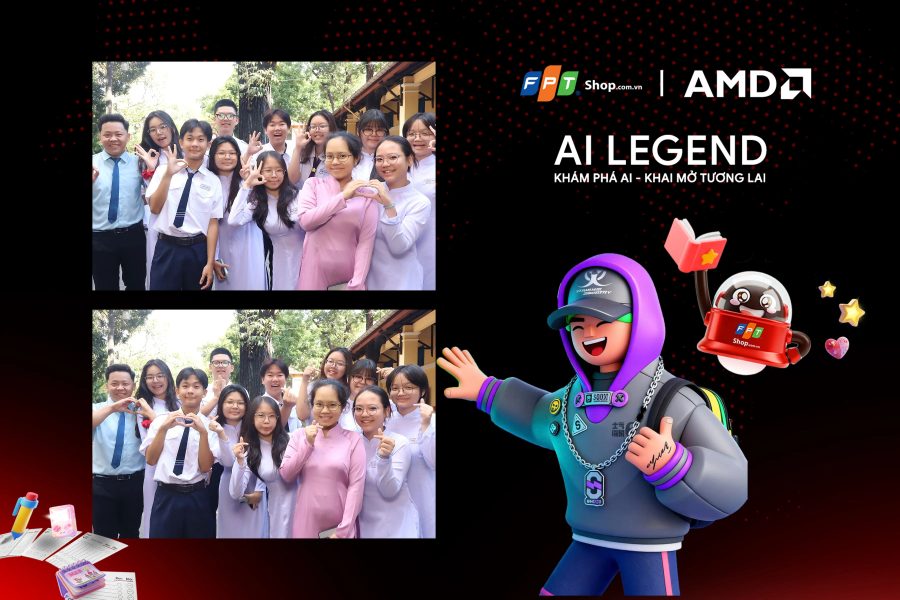 Chupbox Photobooth photo for FPT Shop Event at Nguyễn Thị Minh Khai High School