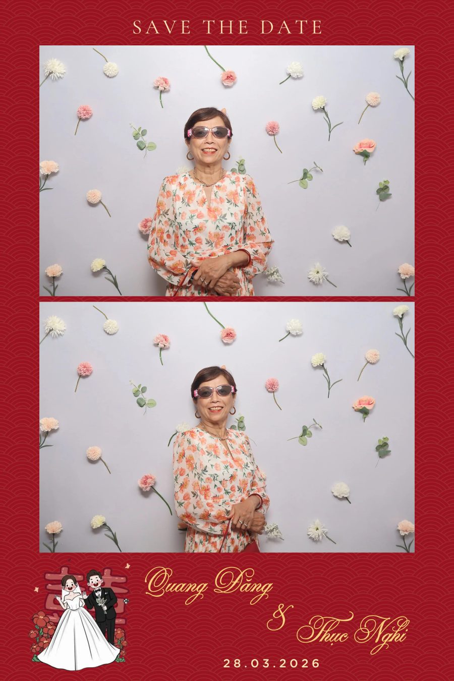 Chupbox Wedding Photobooth for Dang & Nghi at Queen Plaza Ky Hoa