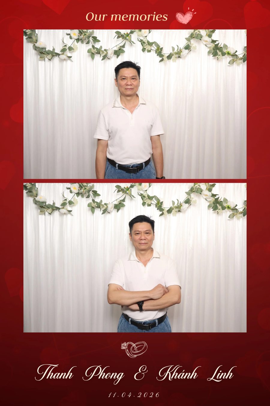 Chupbox Photobooth for Phong & Linh Wedding at Luxury Palace