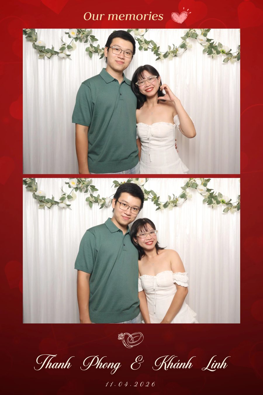 Chupbox Photobooth for Phong & Linh Wedding at Luxury Palace