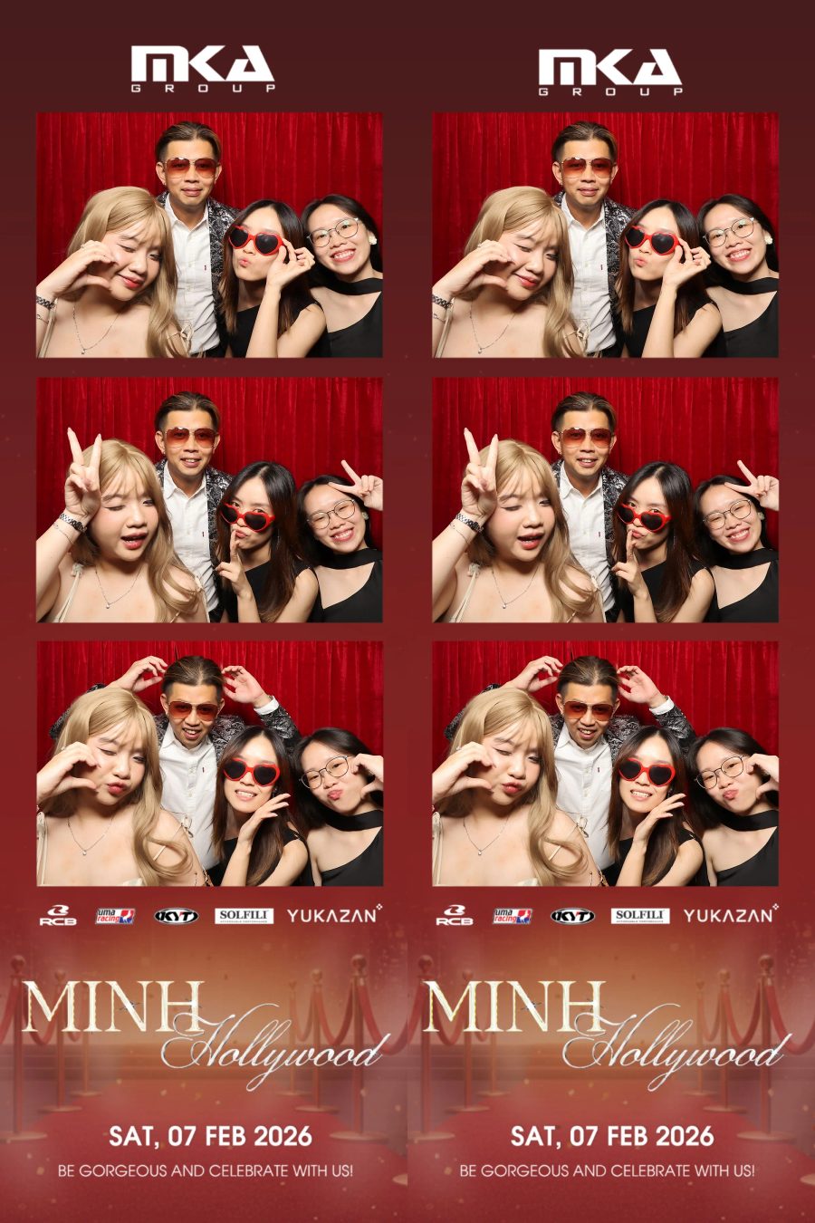 Chupbox photobooth event at hotel equatorial for Year-end party