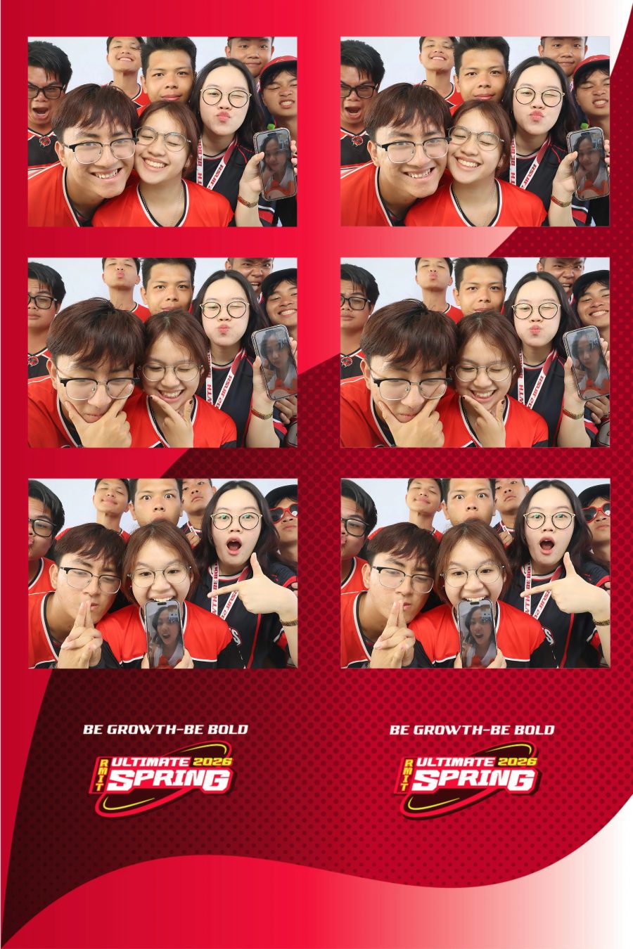 Chupbox Photobooth of RMIT Ultimate Frisbee Club at RMIT university in HCM