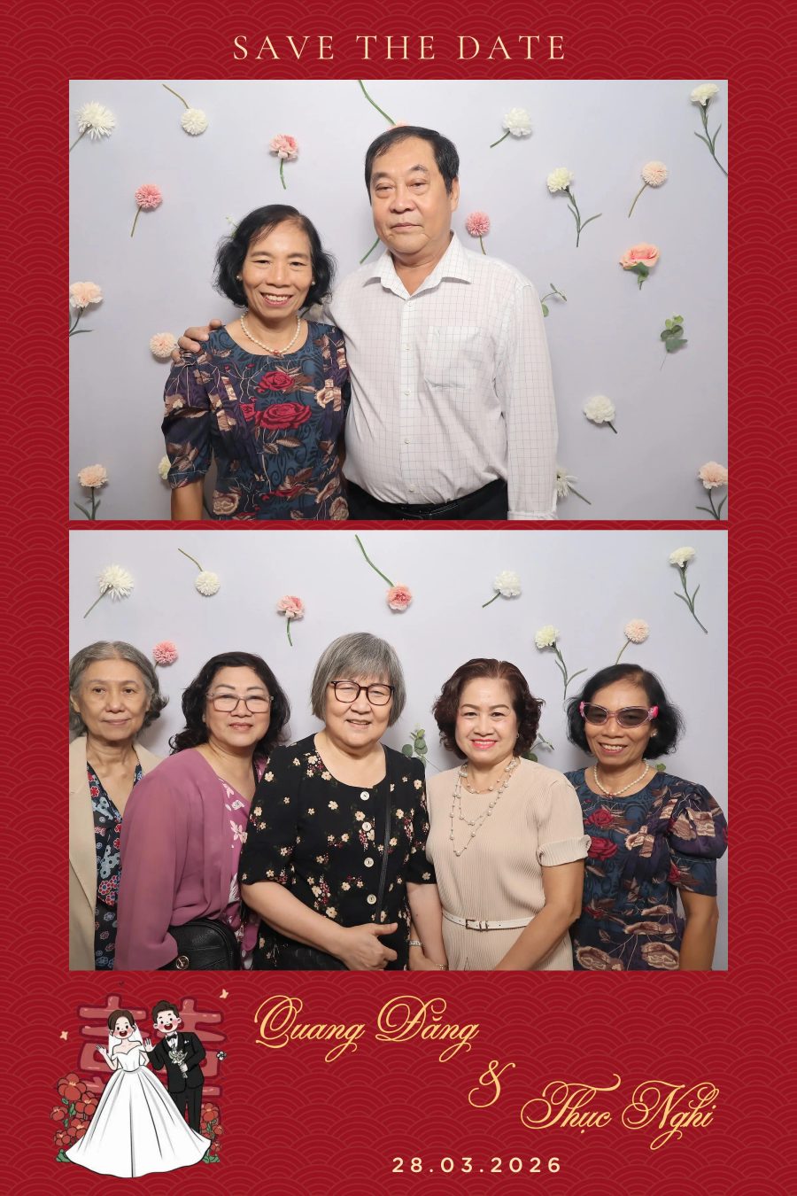 Chupbox Wedding Photobooth for Dang & Nghi at Queen Plaza Ky Hoa