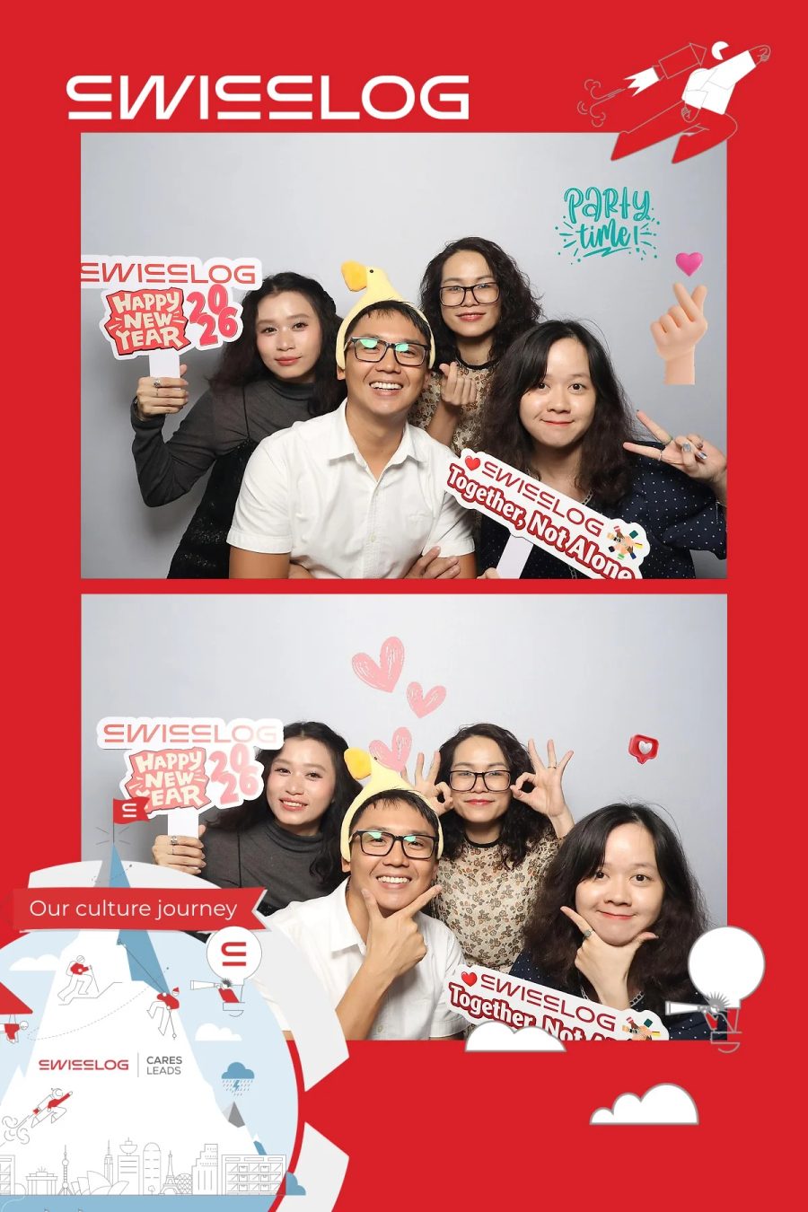 Chupbox Photobooth for Swisslog Year-end Party 2026 by Kuka Vietnam