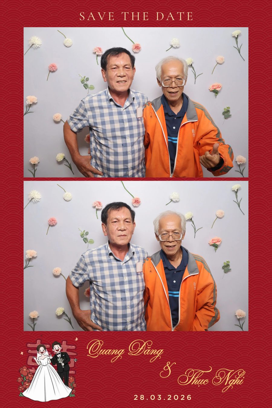 Chupbox Wedding Photobooth for Dang & Nghi at Queen Plaza Ky Hoa