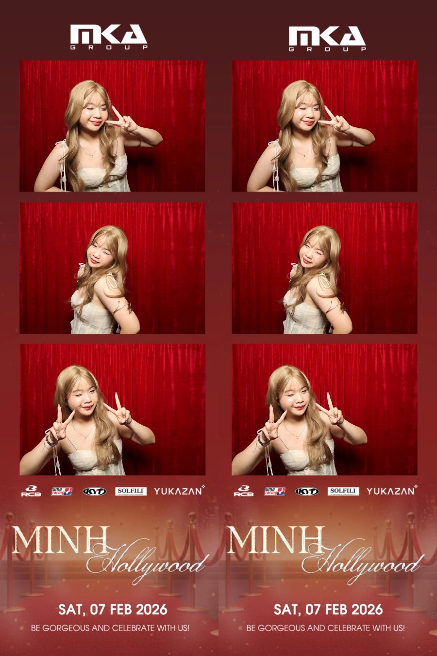 Chupbox photobooth event at hotel equatorial for Year-end party