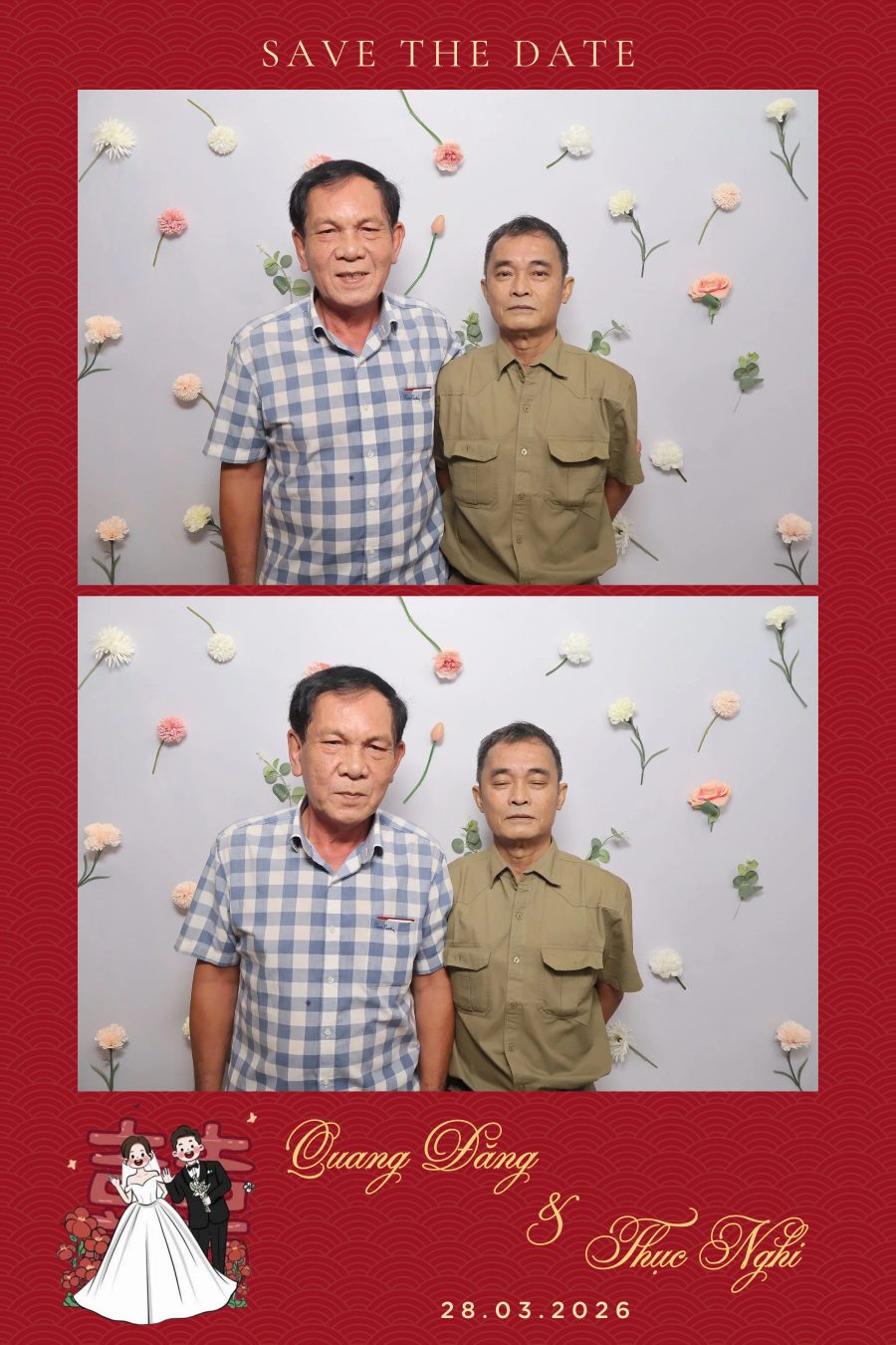 Chupbox Wedding Photobooth for Dang & Nghi at Queen Plaza Ky Hoa