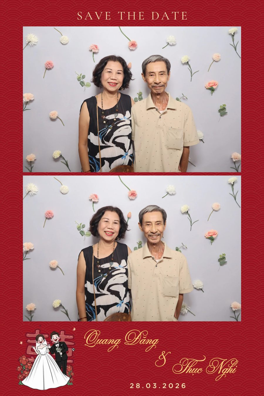 Chupbox Wedding Photobooth for Dang & Nghi at Queen Plaza Ky Hoa