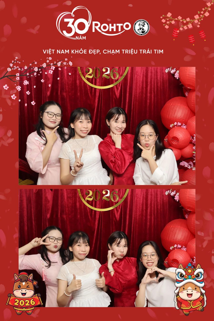 Rohto Vietnam Year-end Party with Chupbox Photobooth