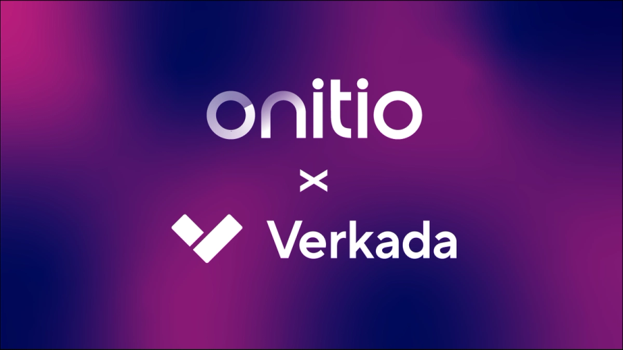 Onitio and Verkada logos indicating a partnership.