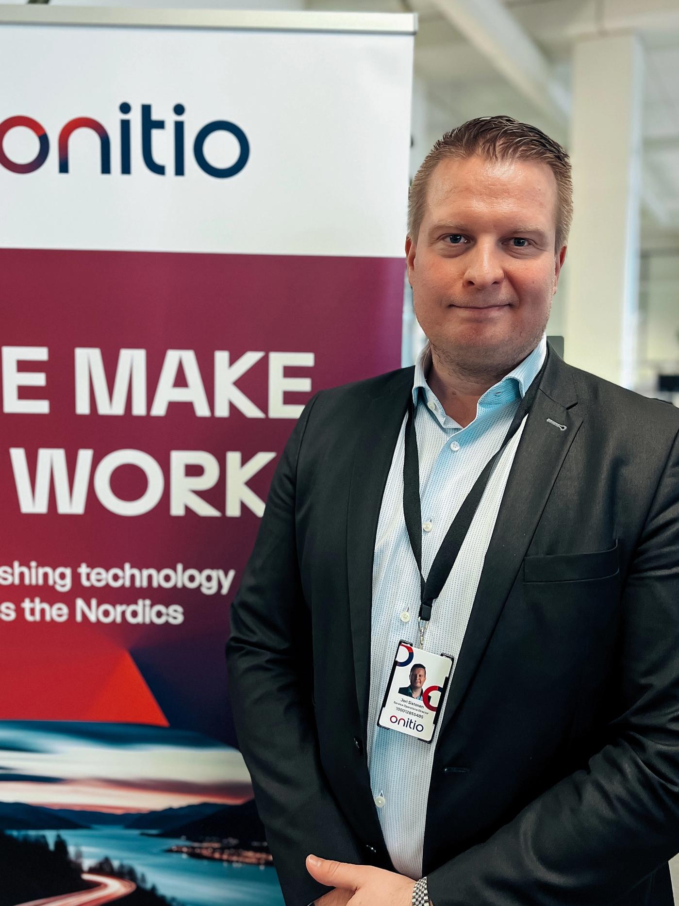 Jori Sistonen is the new Managing Director of Onitio Finland.