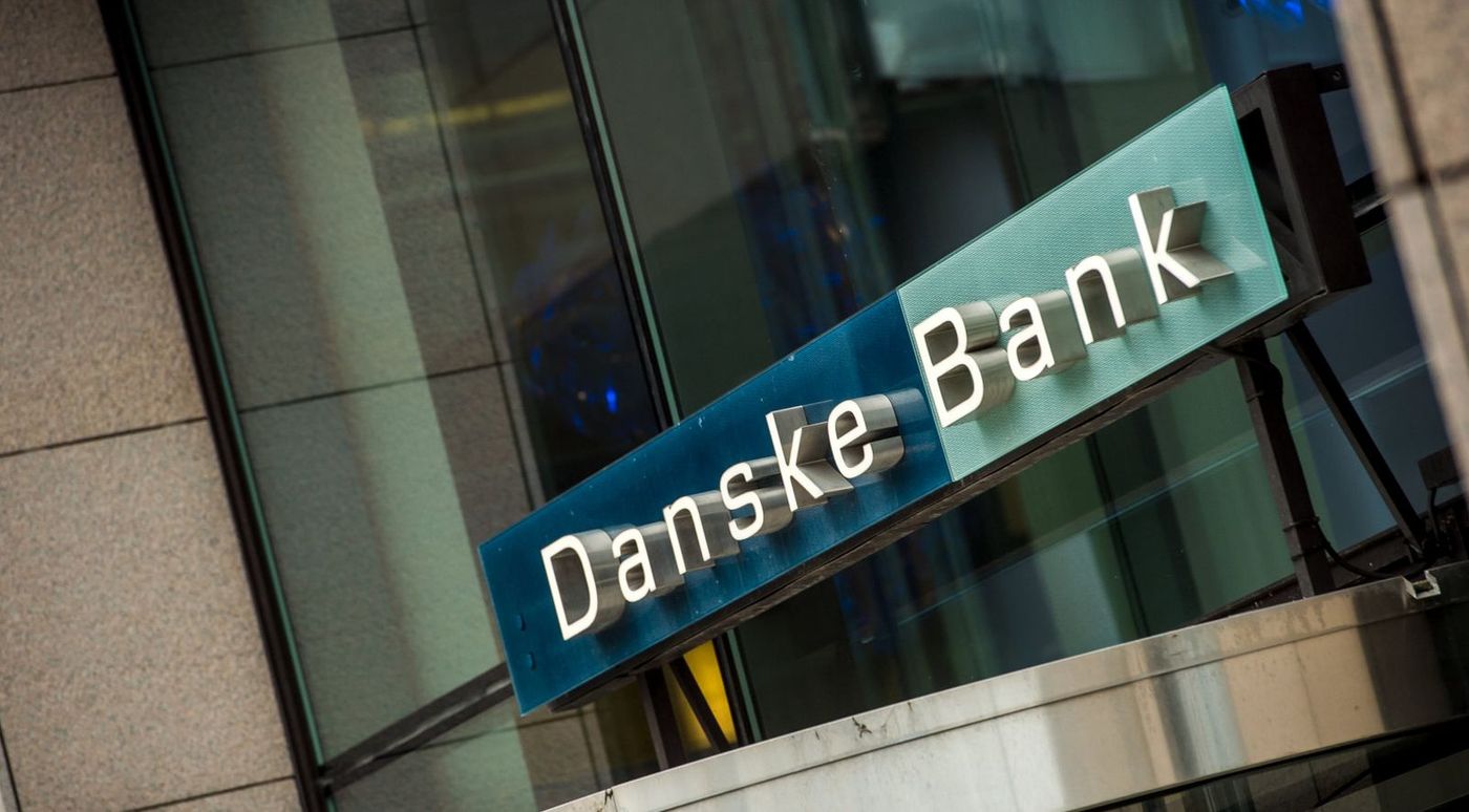 Billede af Danske Bank, der viser den visuelle repræsentation af finansinstituttet.