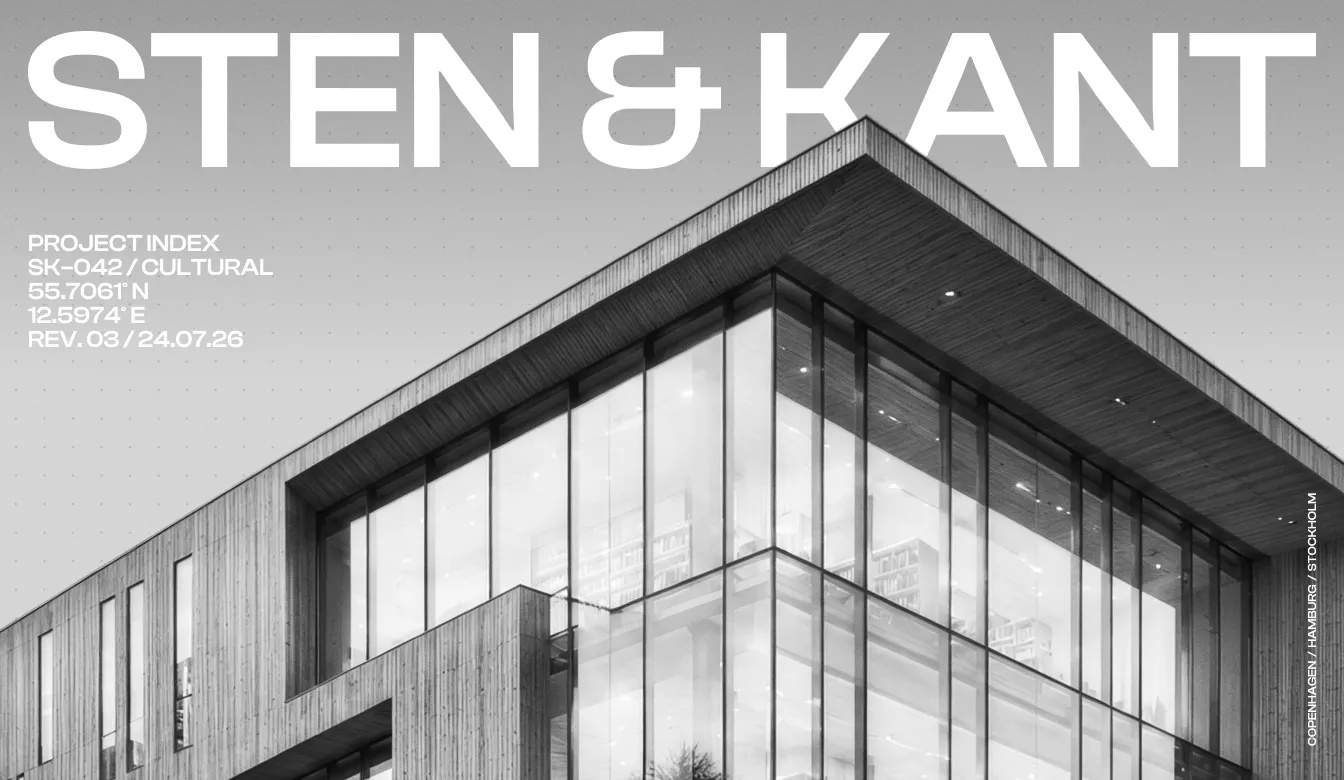 Sten & Kant architectural identity applied to a cultural project