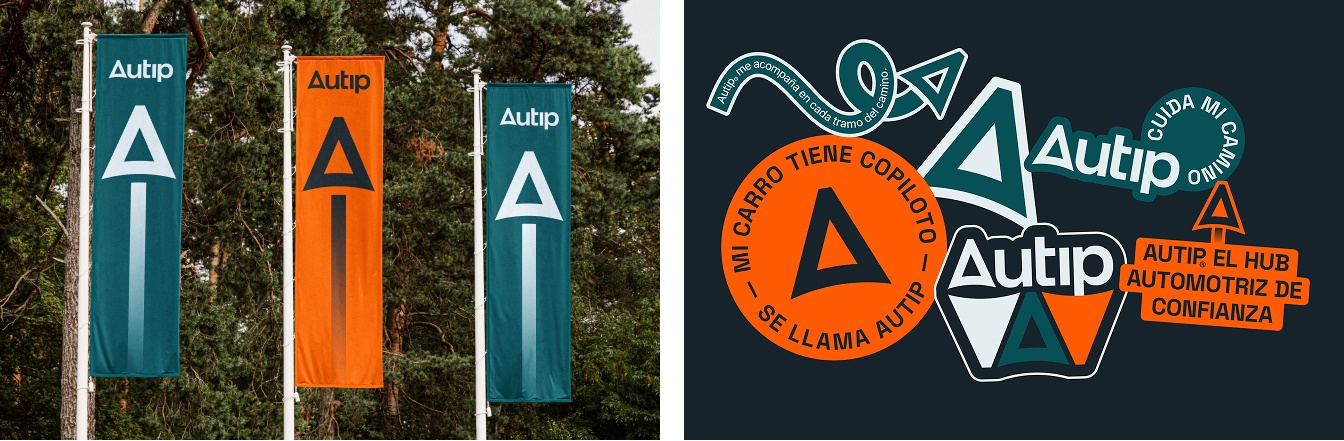Autip flags and automotive sticker graphics