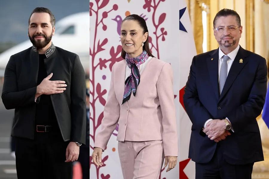 Bukele, Sheinbaum y Chaves lideran ranking de presidentes mejor valorados en Latinoamérica