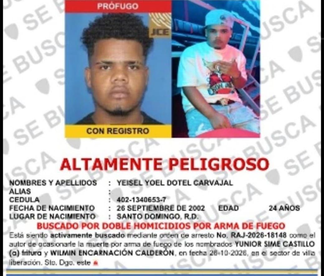 Capturan en Bahoruco a sospechoso de matar a dos hombres en Santo Domingo Este.