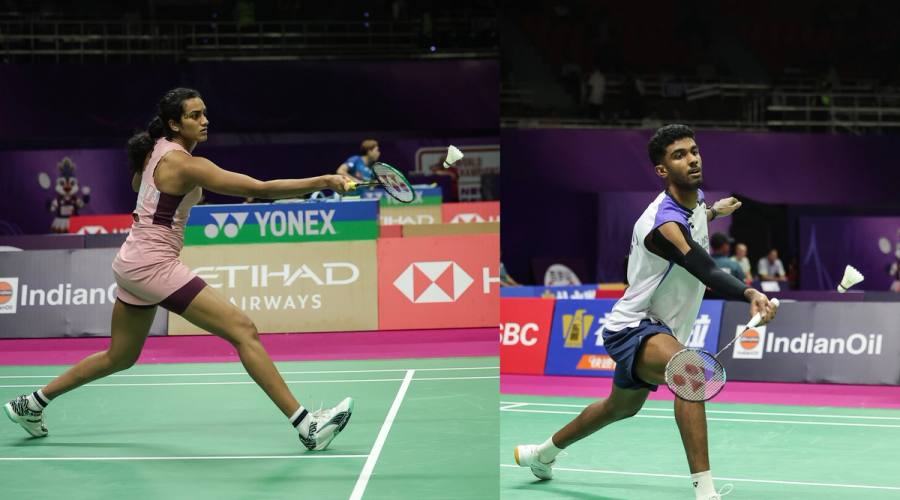 PV Sindhu and Ayush Shetty - BAI Images