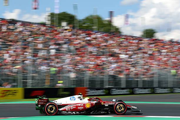 Tifosi charge up Ferrari as Monza turns dark red