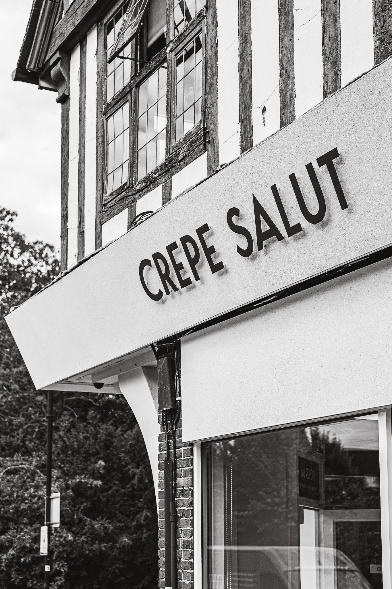 The Cheam creperie, our first permanent home