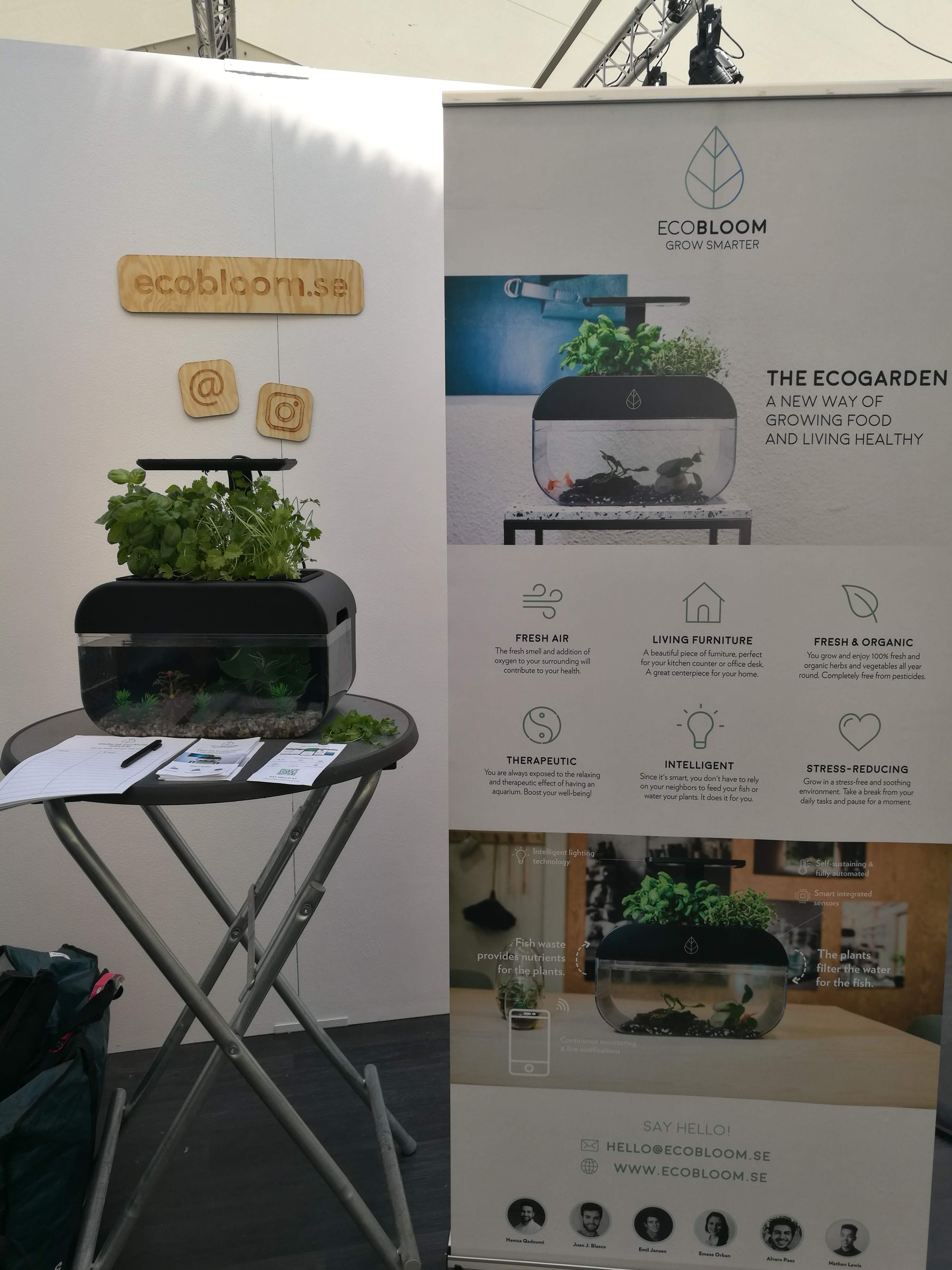 EcoBloom booth at Smaka på Stockholm