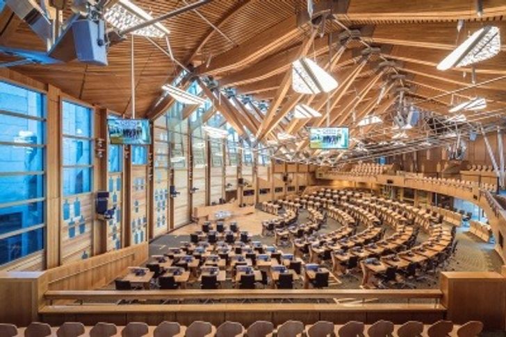 Debating chamber of the Scottish Parliament