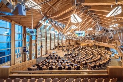 Debating chamber of the Scottish Parliament