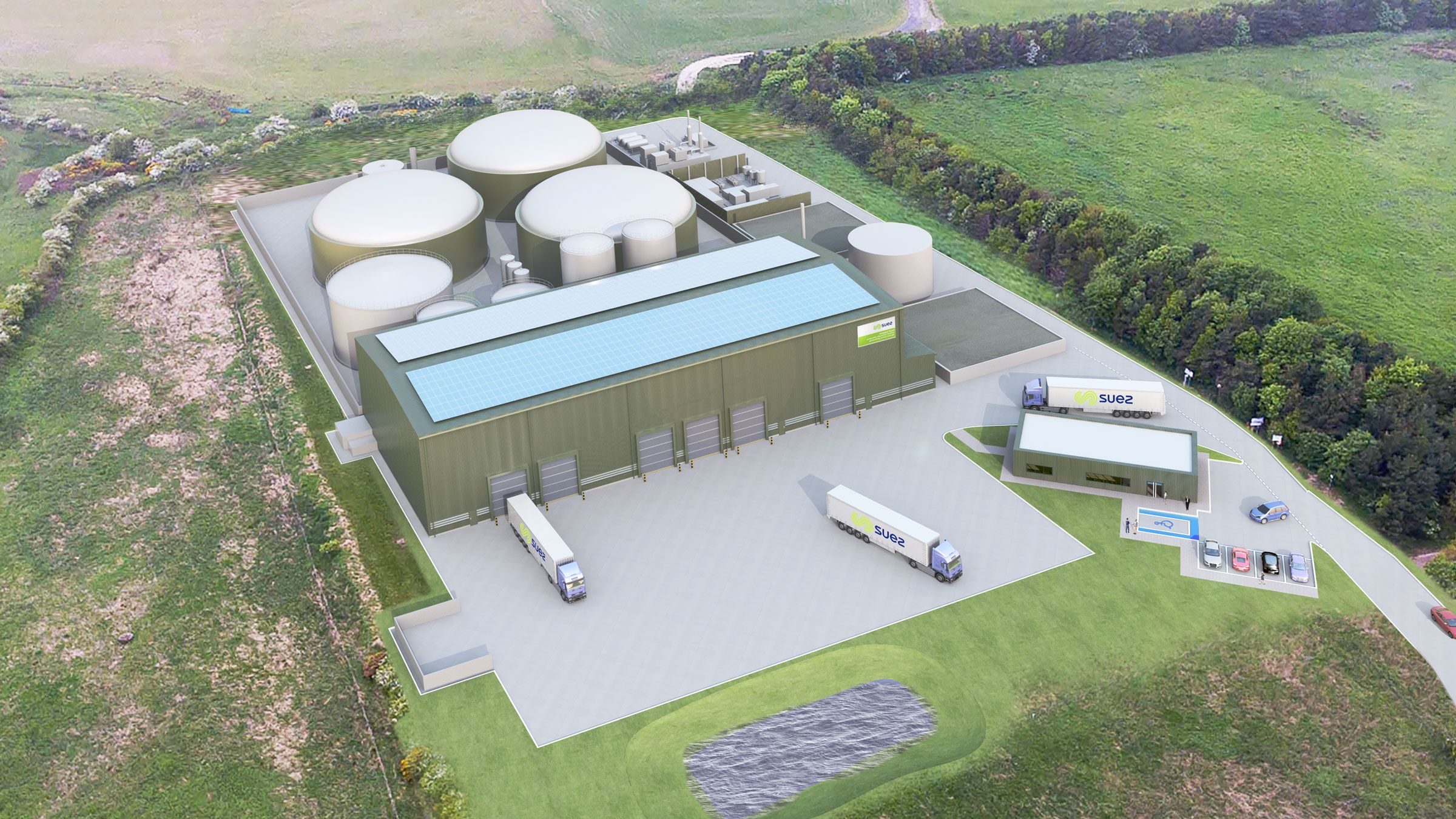 Visualisation of the Ellington anaerobic digestion plant