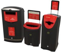New range targets collection of packaging in high-footfall areas, such as supermarkets