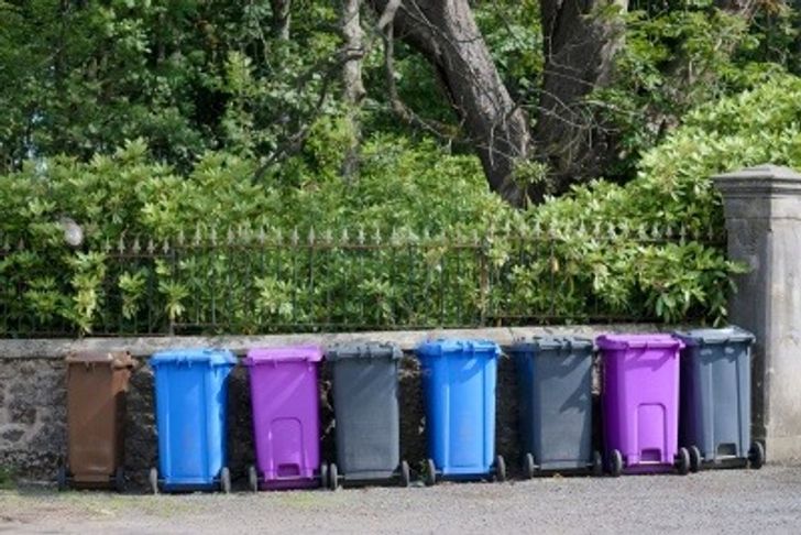Bins in a row