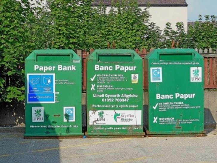 Welsh recycling bins