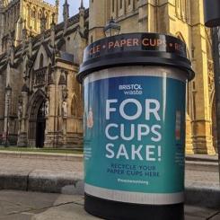 The bin manufacturer’s range of coffee cup recycling bins has supported a number of recycling schemes across the UK