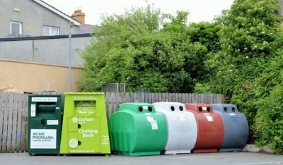 Recycling bins, Crossgar