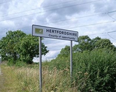 Hertfordshire Sign