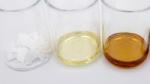 Laboratory image of chemical upcycling method to break down polymers